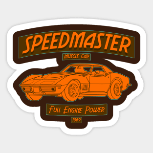 Speedmaster Muscle Car, Full Engine Power 1969 Sticker